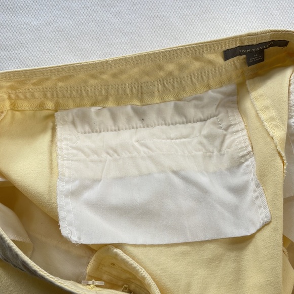 🍀3/50 ANN TAYLOR Yellow Cotton Shorts (14) - Picture 9 of 15